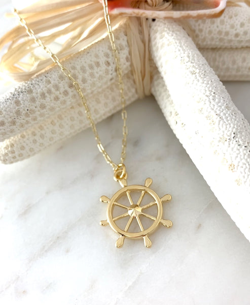 Nautical Wheel Necklace