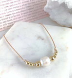 Adjustable Pearl Choker