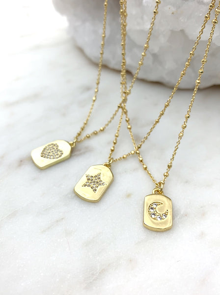 Small Tag Necklaces