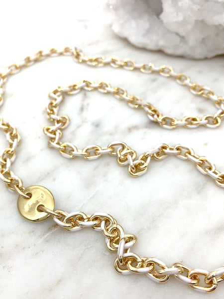 GG Necklace White/Gold