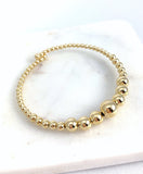 Gold Beads Adjustable Bracelet