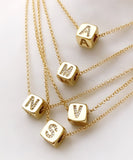 Cube Letter Necklace