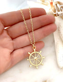 Nautical Wheel Necklace