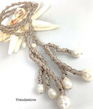 Bahamas Lariat Necklace - Baroque Pearls